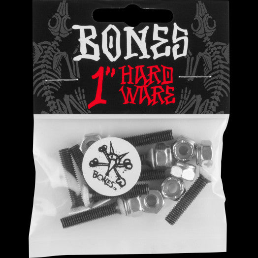 BONES WHEELS HARDWARE 1" SINGLE PK.